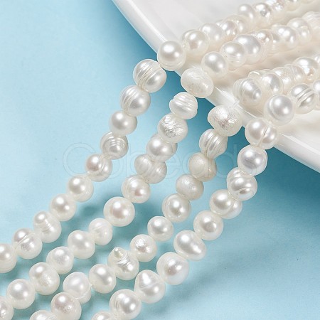 Natural Cultured Freshwater Pearl Beads Strands PEAR-N013-06G-1
