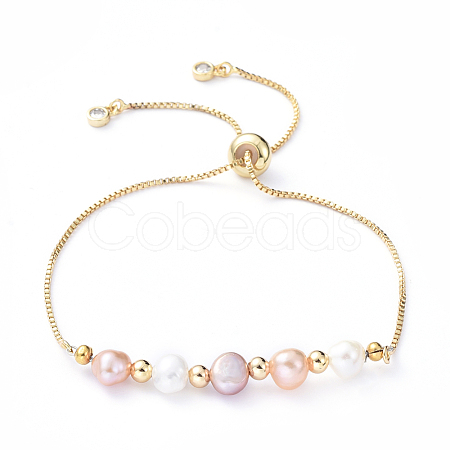 Adjustable Brass Slider Bracelets X-BJEW-JB05149-1