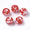 Resin Beads, Imitation Gemstone Chips Style, Round, Red, 20mm, Hole: 2.5mm