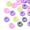 Handmade Polymer Clay Beads, Heishi Beads, Disc/Flat Round, Mixed Color, 4x0.5~1.5mm, Hole: 1.5mm, about 66600pcs/1000g