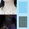 Luminous Removable Temporary Water Proof Tattoos Paper Stickers, Glow in the Dark Stickers, Star, 15.8x12cm