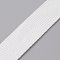 Flat Polyester Cord/Band, Webbing Garment Sewing Accessories, White, 25mm, about 5yard/roll