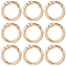 SUNNYCLUE 30Pcs Alloy Spring Gate Rings, O Rings, Light Gold, 6 Gauge, 25x4mm, Inner Diameter: 17mm