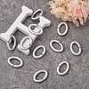 Opaque Spray Painted Acrylic Linking Rings OACR-S021-67A-B02-4