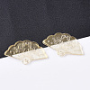 Transparent Spray Painted Glass Pendants GLAA-R212-01-A06-3