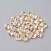 Electroplate Glass Beads EGLA-E059-F07-1