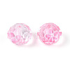 Baking Paint Transparent Glass Beads GLAA-N011-10mm-08-2