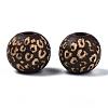 Painted Natural Wood Beads X-WOOD-T021-53A-02-3