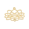 Alloy Open Back Bezel Pendants FIND-WH0100-10G-1