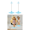 Adjustable Plastic Doll Stand Support ODIS-WH0329-96-7