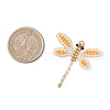 Glass Seed Beaded Dragonfly Pendants PALLOY-MZ00983-02-2