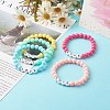 Opaque Acrylic Beads Stretch Bracelet for Kid BJEW-JB06587-2