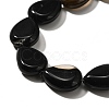 Natural Black Agate(Dyed & Heated) Beads Strands G-P561-B13-01-4