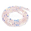 Transparent Electroplate Glass Beads Strands GLAA-Q099-A01-10-2