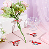 4Pcs 4 Styles Steel Brooches JEWB-DR00026-4