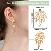 10Pcs Autumn Theme Brass Pendants KK-BBC0011-78-2