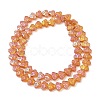 Transparent Electroplate Glass Beads Strands EGLA-F158-HR01-A-2