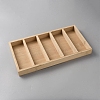 5 Grids Wood Glasses Organizer Display Trays AJEW-WH0696-097C-1