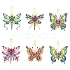 DIY Diamond Painting Butterfly Keychain Kits PW-WGC0FFB-01-5