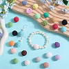 40Pcs 20 Colors Organic Wool Fabric Beads FIND-SC0009-18-4
