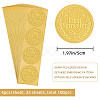 Plastic Self Adhesive Gold Foil Embossed Stickers DIY-WH0211-218-2