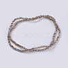 Electroplate Glass Beads Strands GLAA-F078-FP05-2
