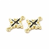 Rack Plating Alloy Enamel Connector Charms LS-FIND-G051-02LG-02-2