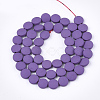 Spray Painted Non-magnetic Synthetic Hematite Beads Strands G-T116-02-15-2