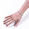 Transparent Acrylic Imitated Pearl  Stretch Kids Bracelets BJEW-JB04575-01-3