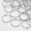 Alloy Open Back Bezel Pendants PALLOY-S121-82C-P-1