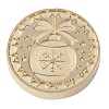 Christmas Series Wax Seal Brass Stamp Head AJEW-M037-01G-12-2