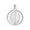 Alloy Pendant Cabochon Settings LS-PALLOY-S107-005P-RS-3