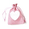 12Pcs 12 Styles Valentine's Day Printed Rectangle Burlap Cloth Packing Pouches ABAG-U006-02C-4