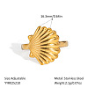 Ocean Themes Stainless Steel Adjustable Cuff Rings for Women VG5206-9-2
