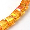 Electorplated Glass Beads EGLA-E006-3D-1