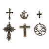 Tibetan Style Alloy Pendants TIBEP-X0005-03-AB-1