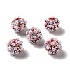 Polymer Clay Rhinestone Beads RGLA-D050-01I-2