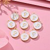 Golden Plated Alloy Charms X-ENAM-S118-01P-5