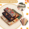 6 Yards 6 Color Autumn Double-Sided Printed Polyester Ribbon OCOR-BC0005-37-4