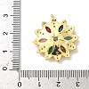 Brass Micro Pave Cubic Zirconia Pendants KK-F905-13G-01-3