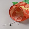 Polyester Halloween Theme Pumpkin Windsock Flag AJEW-WH20003-09-3