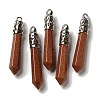 Synthetic Goldstone Pointed Big Pendants G-Z055-01P-05-1