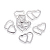 Tarnish Resistant Valentine's Day 304 Stainless Steel Linking Rings STAS-L238-071P-1
