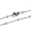 Tarnish Resistant 304 Stainless Steel Rolo Chains Necklaces NJEW-O083-B-07P-1