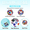 30Pcs Glass Rhinestone Clay Pave Round Beads RB-TA0001-27B-4