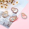 Alloy Hollow Geometric Seed Beads Hair Barrettes PHAR-JH00075-2