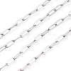 Tarnish Resistant 304 Stainless Steel Paperclip Chains CHS-M003-15P-2