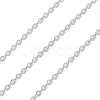 Anti-Tarnish Rhodium Plated 925 Sterling Silver Cable Chains LS-STER-E072-02P-04-1
