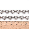 304 Stainless Steel Heart Link Chains CHS-Q009-03P-01-3