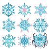 DIY Diamond Painting Christmas Snowflake Coaster Kits WG22379-01-1